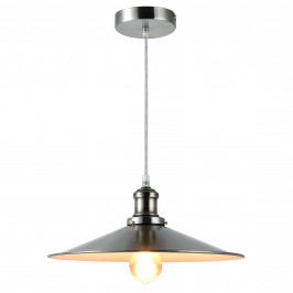 Dekoratívna dizajnová design závesná lampa / stropná lampa - strieborno-biela (1 x E27)